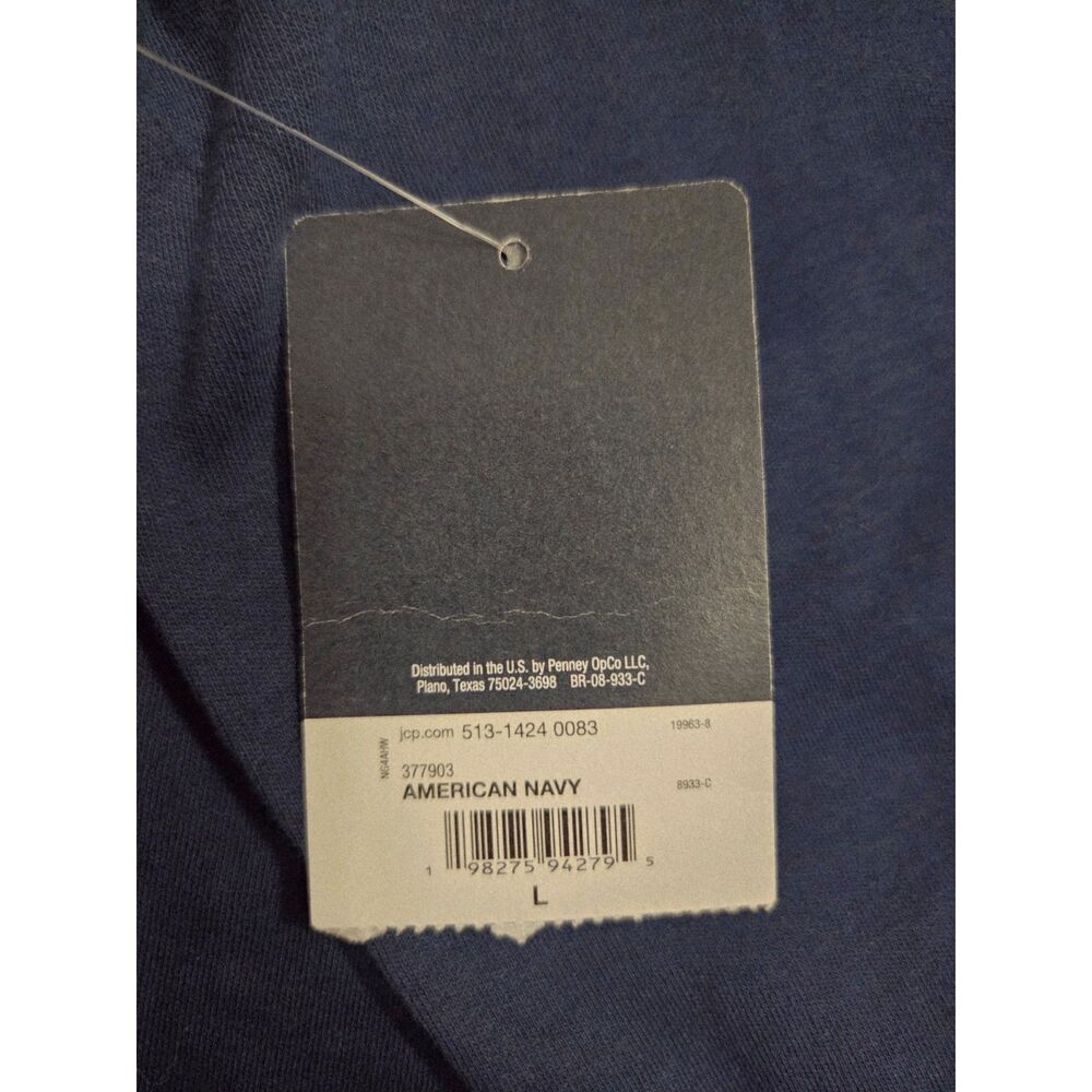 NWT St. John's Bay Performance Mens Mock Neck Long Sleeve Quarter-Zip Pullover - Picture 8 of 9